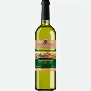 Вино Палавани Алазанская Долина, белое полусладкое, 12%, 0.75л, Грузия