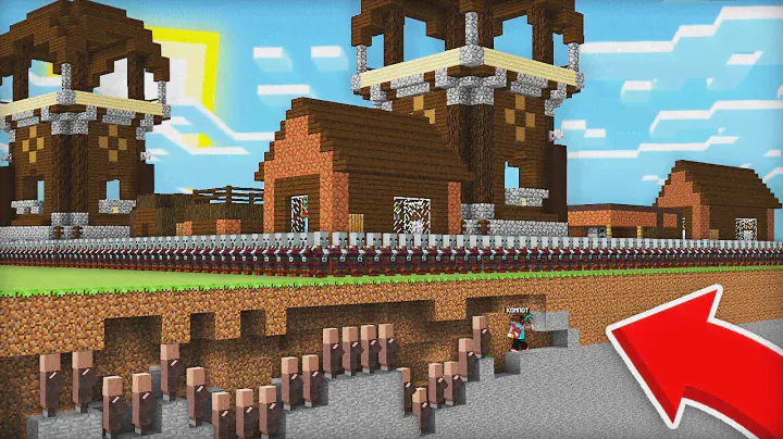 МЫ С ЖИТЕЛЯМИ ПРОБРАЛИСЬ В ДЕРЕВНЮ РАЗБОЙНИКОВ В МАЙНКРАФТ | Компот Minecraft