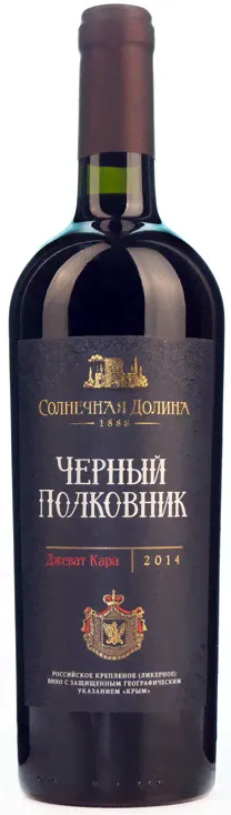 Вино ликерное Черный полковник Солнечная Долина красное сладкое 0,75л