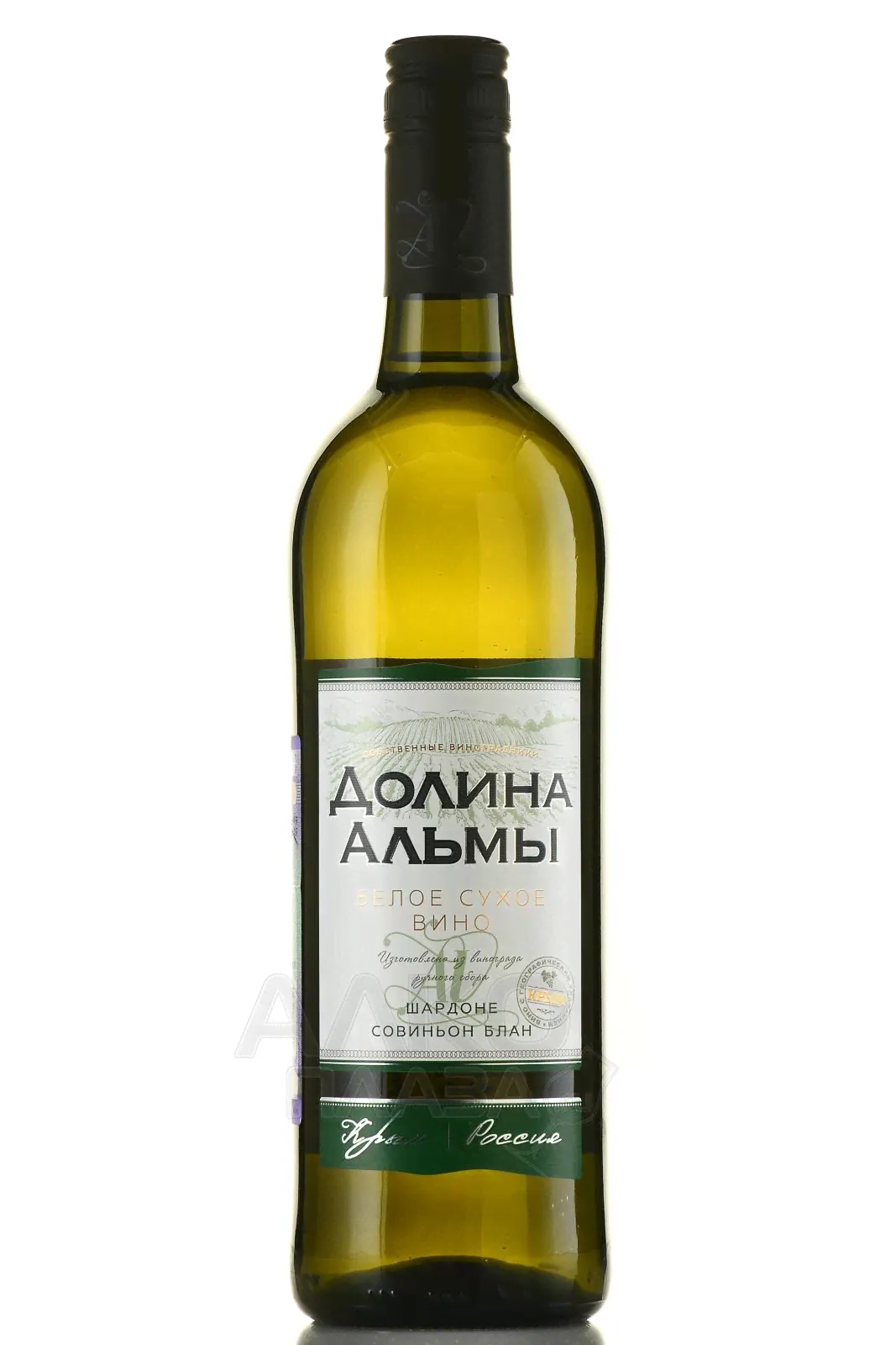 Вино Долина Альмы Шардоне Совиньон Блан 2021 год 0.75 л белое сухое