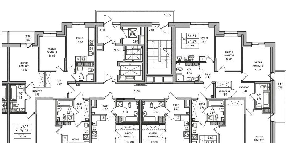 Продам однокомнатную новостройку 37.0 м² этаж 5/16 город Санкт-Петербург поселок Парголово «Северная Долина» жилой комплекс метро Парнас